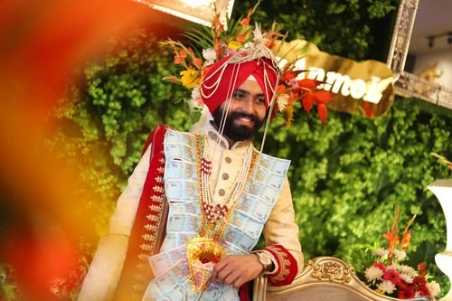 a man posed on camera